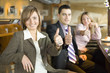 © Tomasz Trojanowski - three of business people at coffee break - thumbs up
