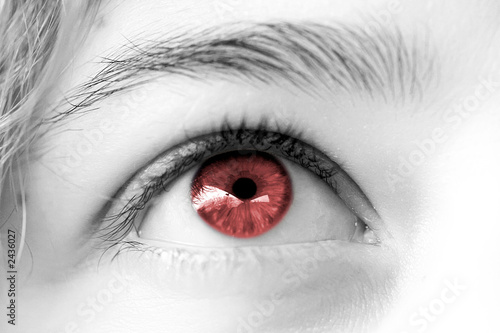 Oeil Rouge De Femme Regard Reveur Amour Buy This Stock Photo And Explore Similar Images At Adobe Stock Adobe Stock