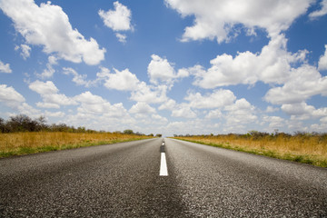 on the road