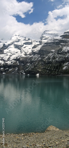Tapeta ścienna Odbicie Alp w Oeschinensee Jezioro, Szwajcaria