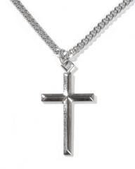 silver cross necklace