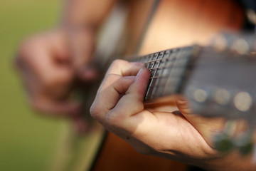 Wall Mural - guitar detail 2