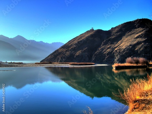 Foto-Leinwand ohne Rahmen - tibetan lake (von XtravaganT)