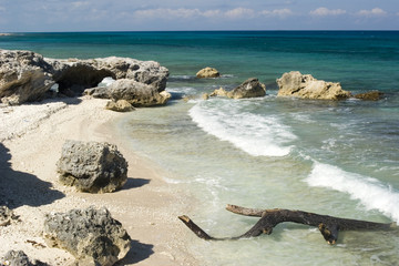 rocks and waves