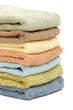 canvas print picture stacked up spa / bath towels