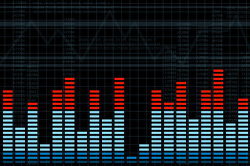 illustration of abstract equalizer