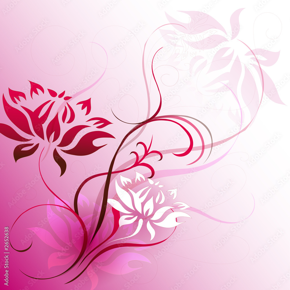 Foto-Plissee - pink motif