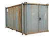 a freight container, isolated on a white backgroun