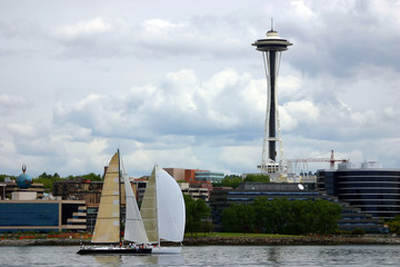 boats by space needle