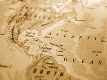 Map Of The Atlantic Ocean 1967 Free Stock Photo - Public Domain Pictures