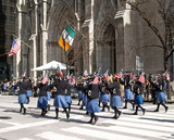 Fototapeta Miasta - new york city st. patrick day parade