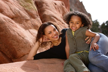 Wall Mural - mother & child