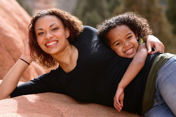 Wall Mural - mother & child