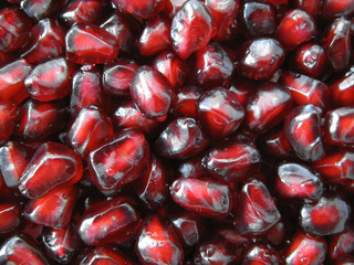 pomegranate seeds.