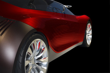 Wall Mural - sports car side view