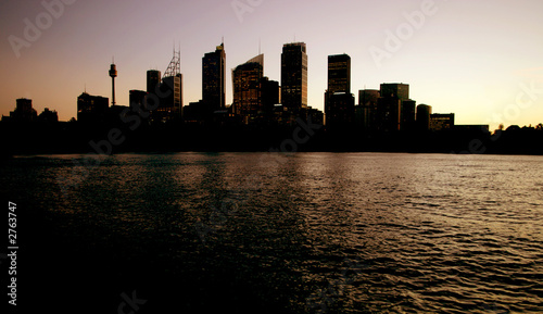 Obraz na płótnie canvas dwuczęściowy "dyptyk" Sydney skyline