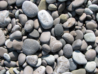 pebbles on the beach of the black sea. big picture