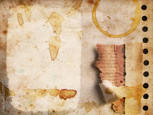 Board z aluminiowym obramowaniem Tło grunge z plamami kawy