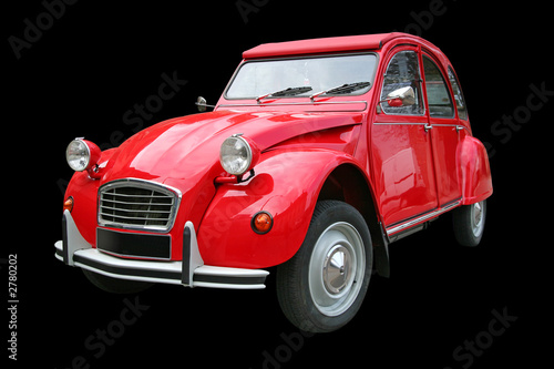 Voiture Rouge Detoure Acheter Cette Photo Libre De Droit Et