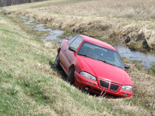 Auto In Ditch