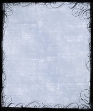 Pale Blue Background With Victorian Frame