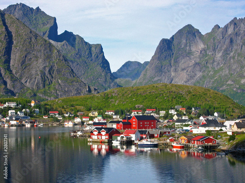 Plakat na papierze fotorealistycznym Lofoten Islands - Little Queen's Port