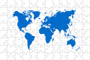  puzzle world map