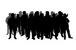 © Christopher Hall - silhouette of a crowd