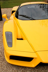 Wall Mural - front side of yellow supercar