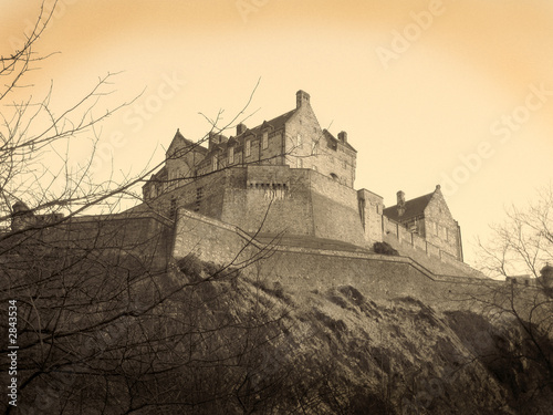 Board z aluminiowym obramowaniem Edinburgh castle, scotland