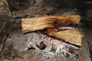 feu de cheminée