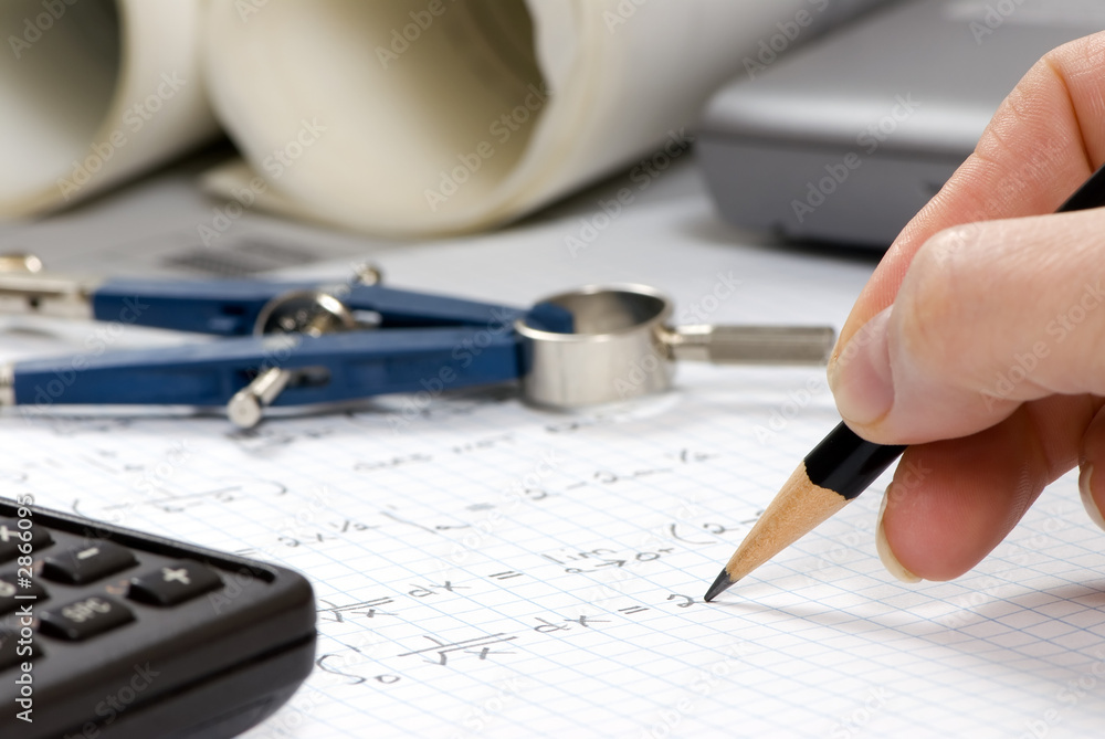 engineering calculations Stock Photo | Adobe Stock