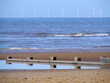 beach and turbines