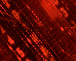 canvas print picture - red matrix