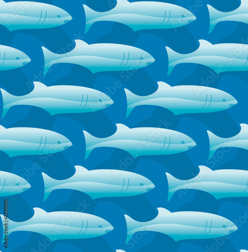 Foto-Rollo - seamless fish pattern (von artzone)