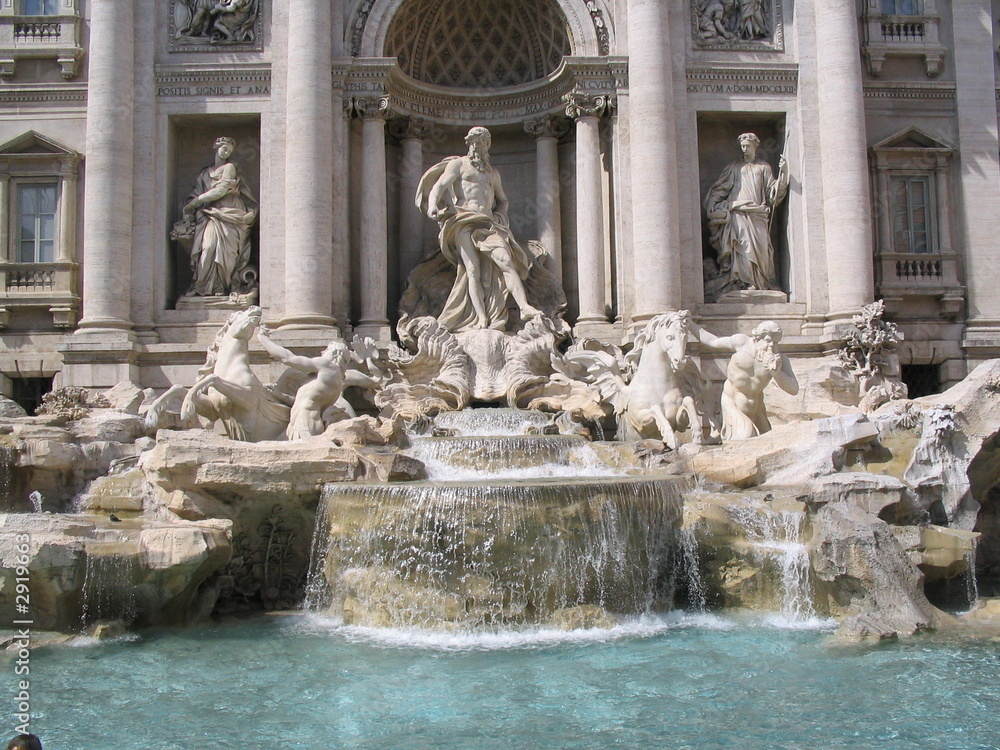 Fotovorhang - trevi fountain - rome