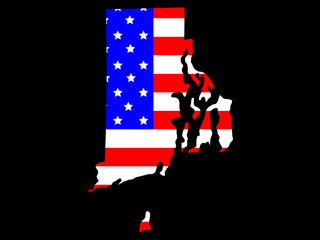 Wall Mural - state of rhode island