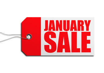 january sale tag