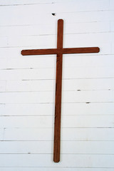 cross in rural church