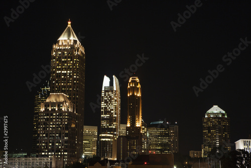 Fotoboard na płycie Nocny krajobraz atlanta, panoramę Gruzji.