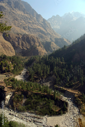 Naklejka samoprzylepna Nepal trekking