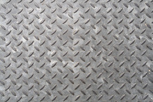 Close Up Of The Pattern On A Metal Manhole Cover.