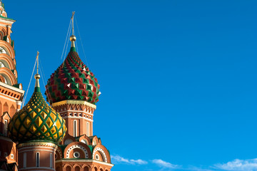 domes of the famous head of st. basil's cathedral