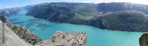 Obraz na płótnie canvas Panoramiczne krzesła na ambonę @ lysefjord