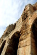 around the arena of the acropolis