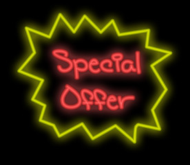 Wall Mural - neon signboard - special offer