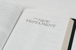 bible open to the new testament