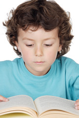 Poster - adorable boy studying