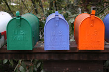 Colorful Mailbox Trio