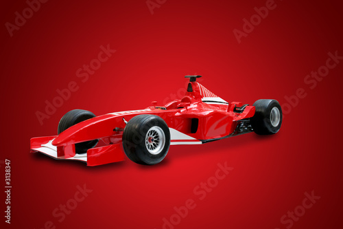 Board z aluminiowym obramowaniem Czerwona formuła jeden samochód